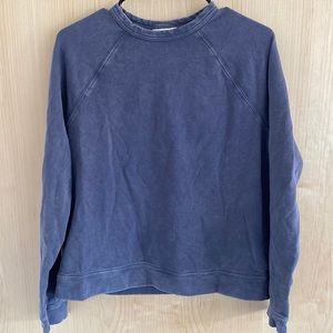 Purple/grey crew neck